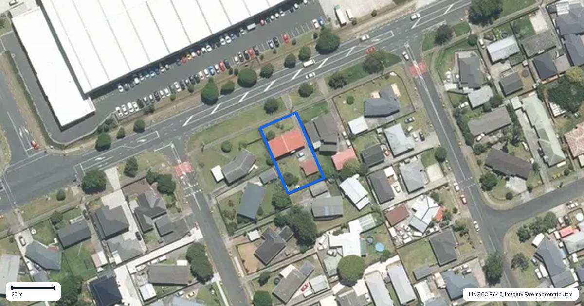 Property context map for 198 Browns Road, Manurewa, Auckland