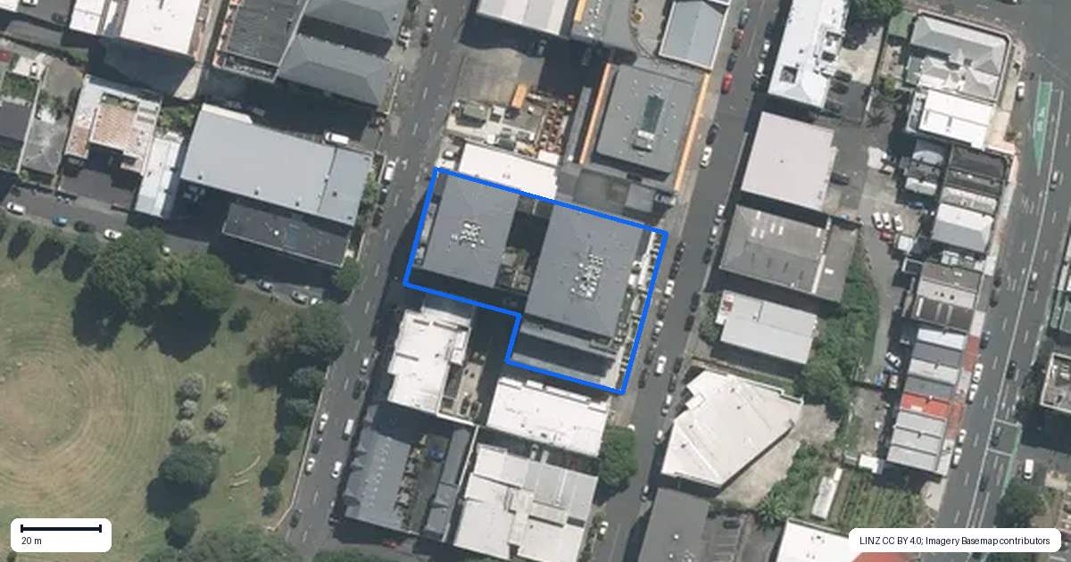 Property context map for 503/10 Exmouth Street, Eden Terrace, Auckland