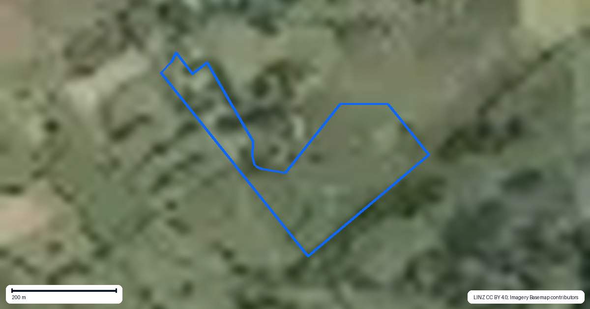 Property context map for 388B Lyons Road, Mangatawhiri