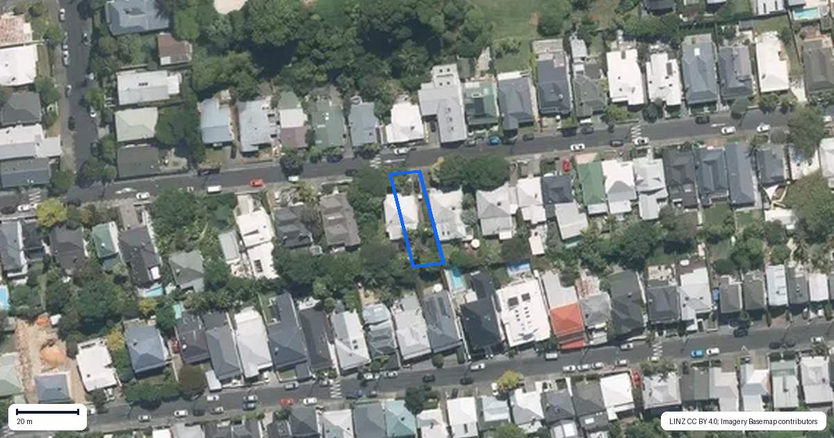 Property context map for 48 O'Neill Street, Ponsonby, Auckland