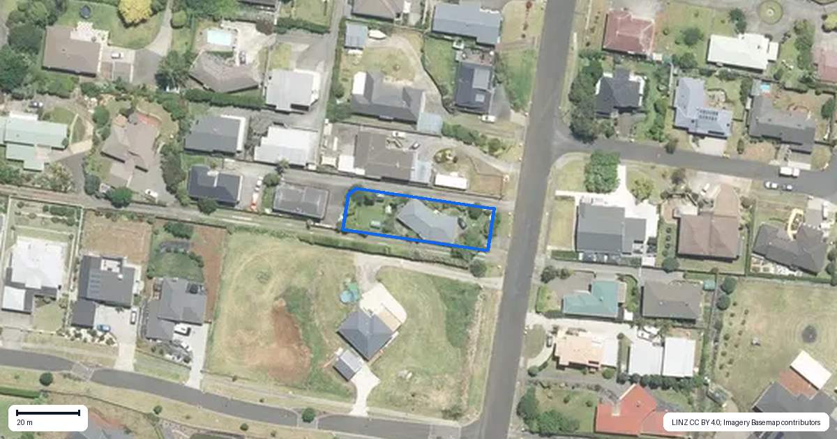 Property context map for 41 Anzac Road, Pukekohe