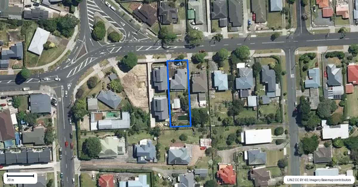Property context map for 67 Terry Street, Blockhouse Bay, Auckland