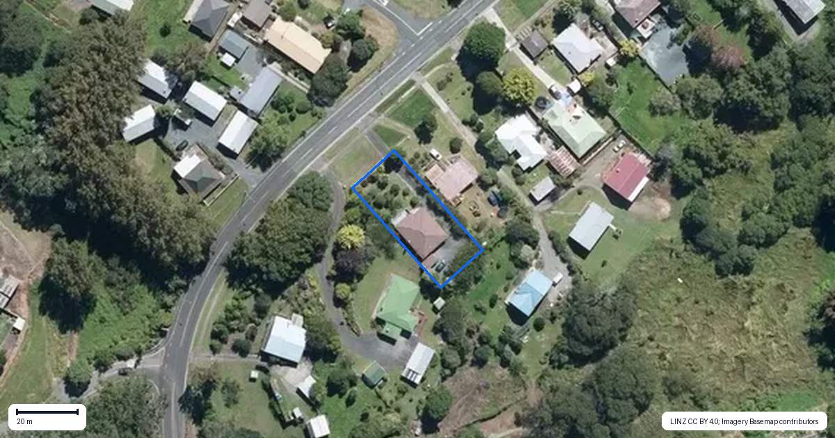 Property context map for 10 Neumann Street, Kawakawa