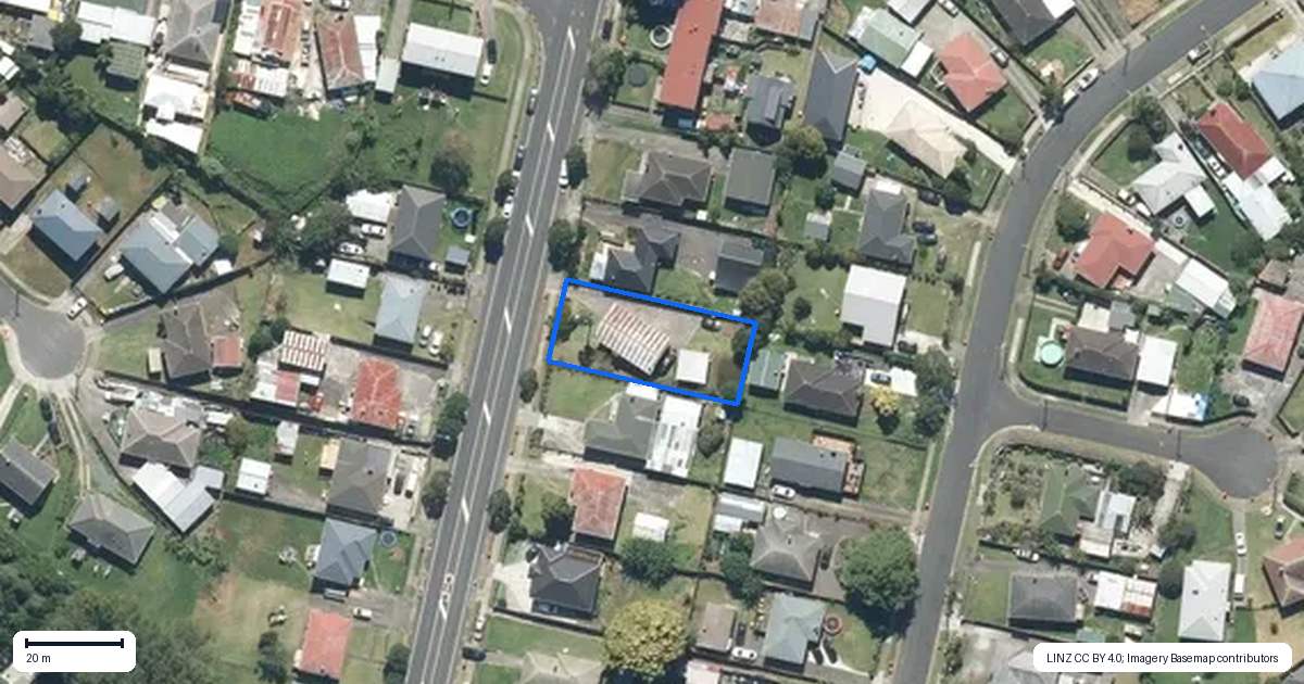 Property context map for 149 Preston Road, Otara, Auckland