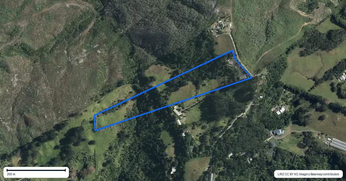 Property context map for 103 Gregory Road, Waitakere, Auckland