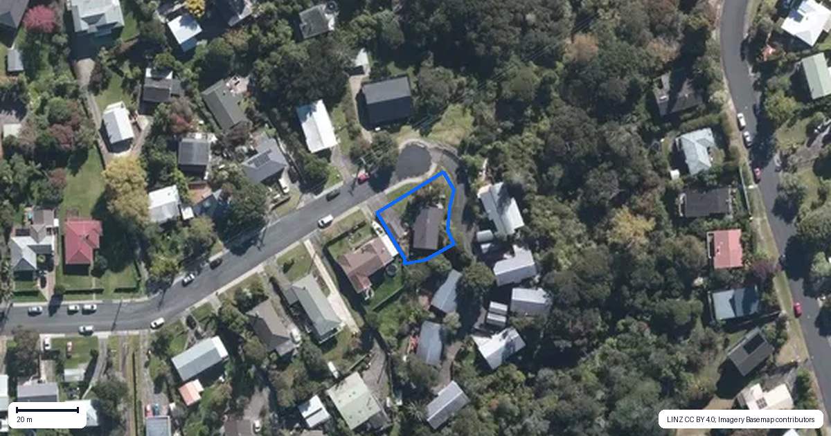 Property context map for 57A Fordham Street, Beach Haven, Auckland