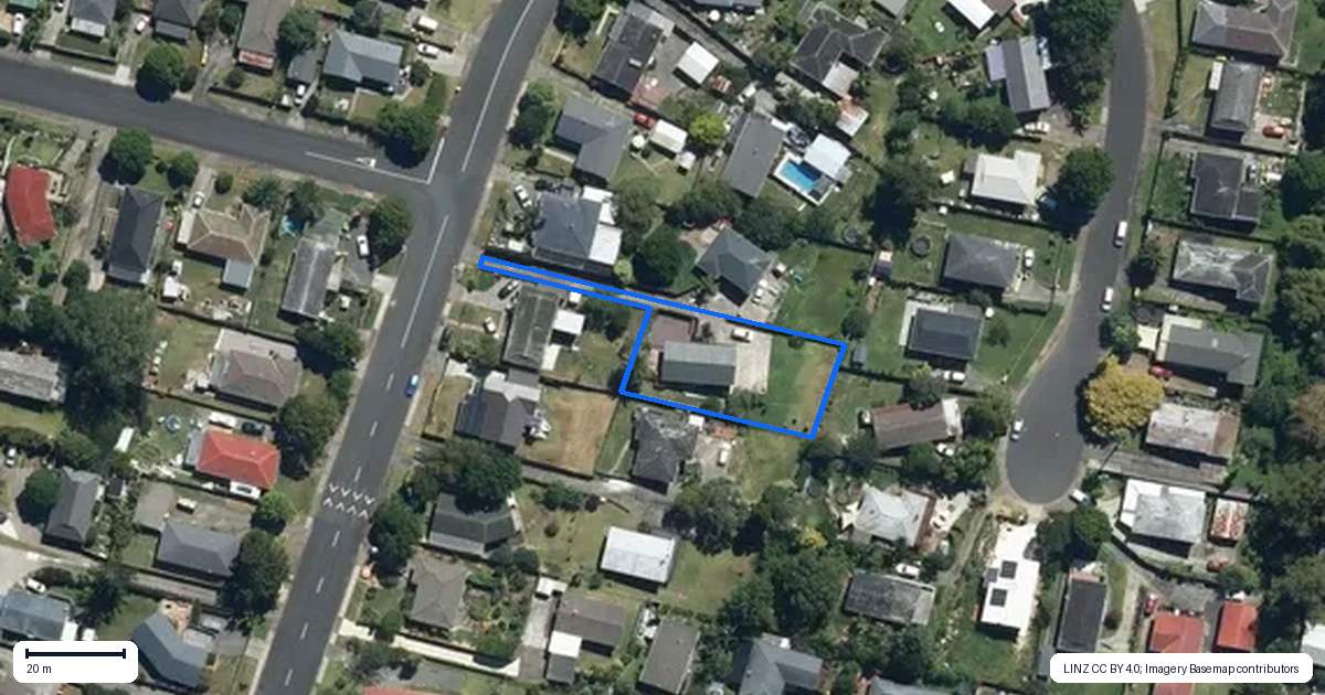 Property context map for 20 Solar Road, Glen Eden, Auckland