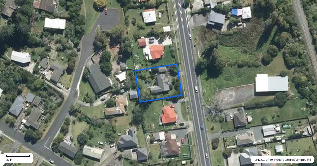 Property context map for 73 Rodney Street, Wellsford