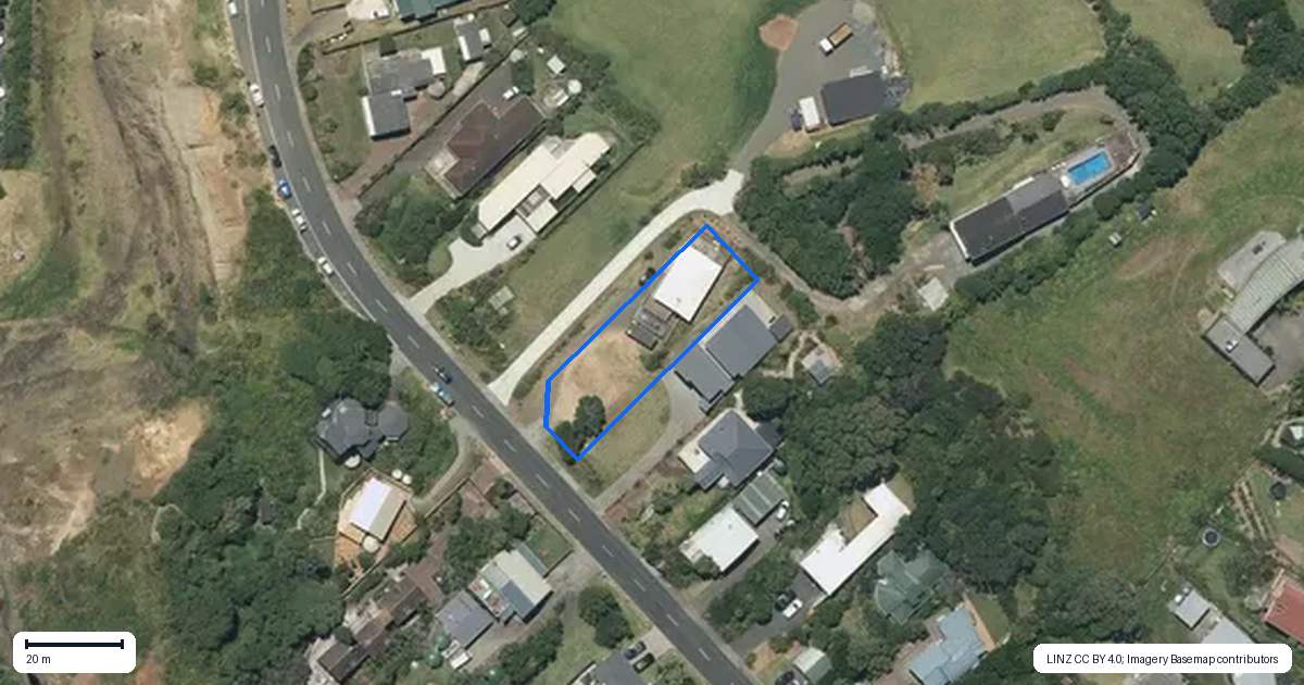 Property context map for 54 Waitea Road, Muriwai