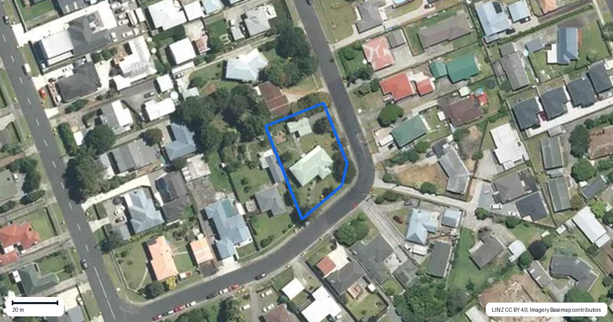 Property context map for 14 Hill Crescent, Papakura