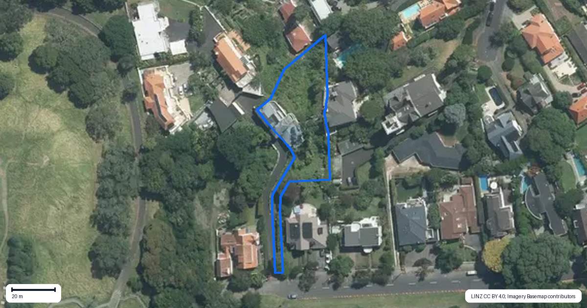 Property context map for 25 Glenfell Place, Epsom, Auckland