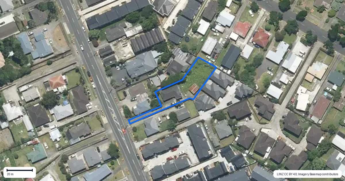 Property context map for 157A Russell Road, Manurewa, Auckland