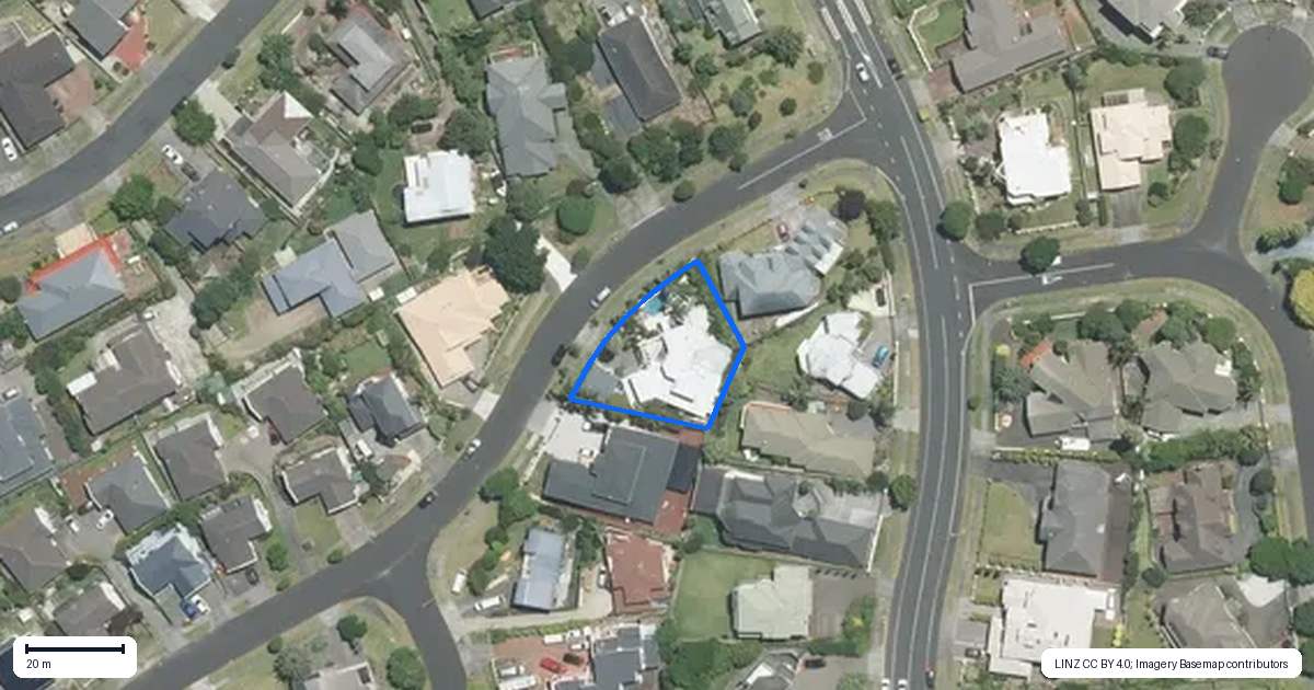 Property context map for 6 Ribbonwood Crescent, Goodwood Heights, Auckland