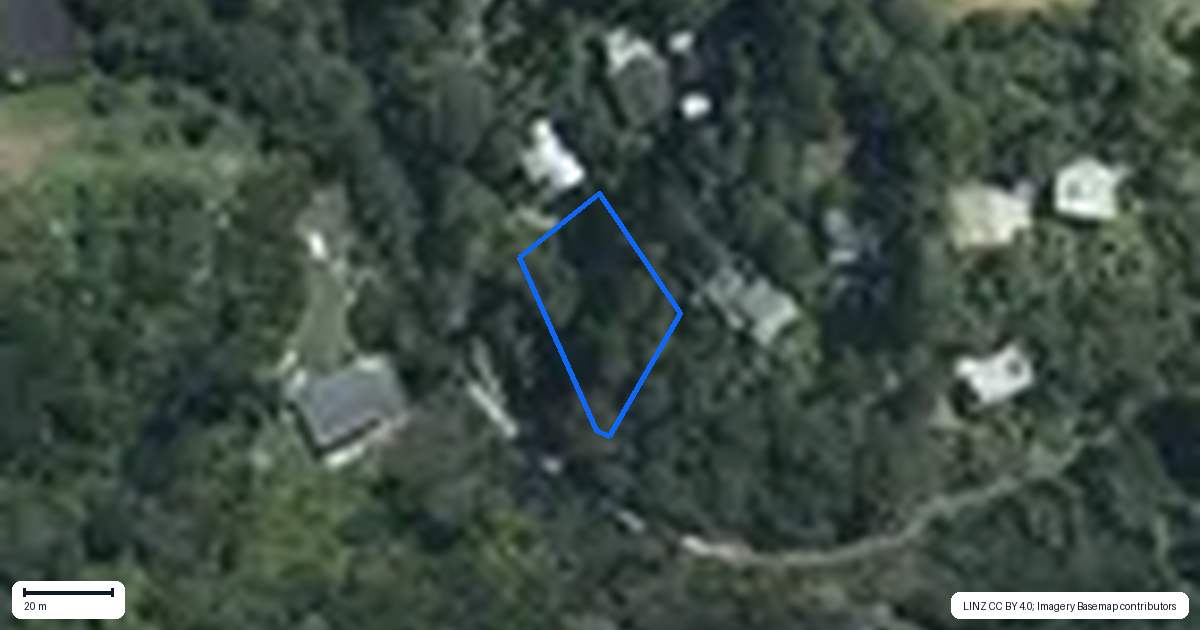 Property context map for 23 Scenic Drive, Titirangi, Auckland