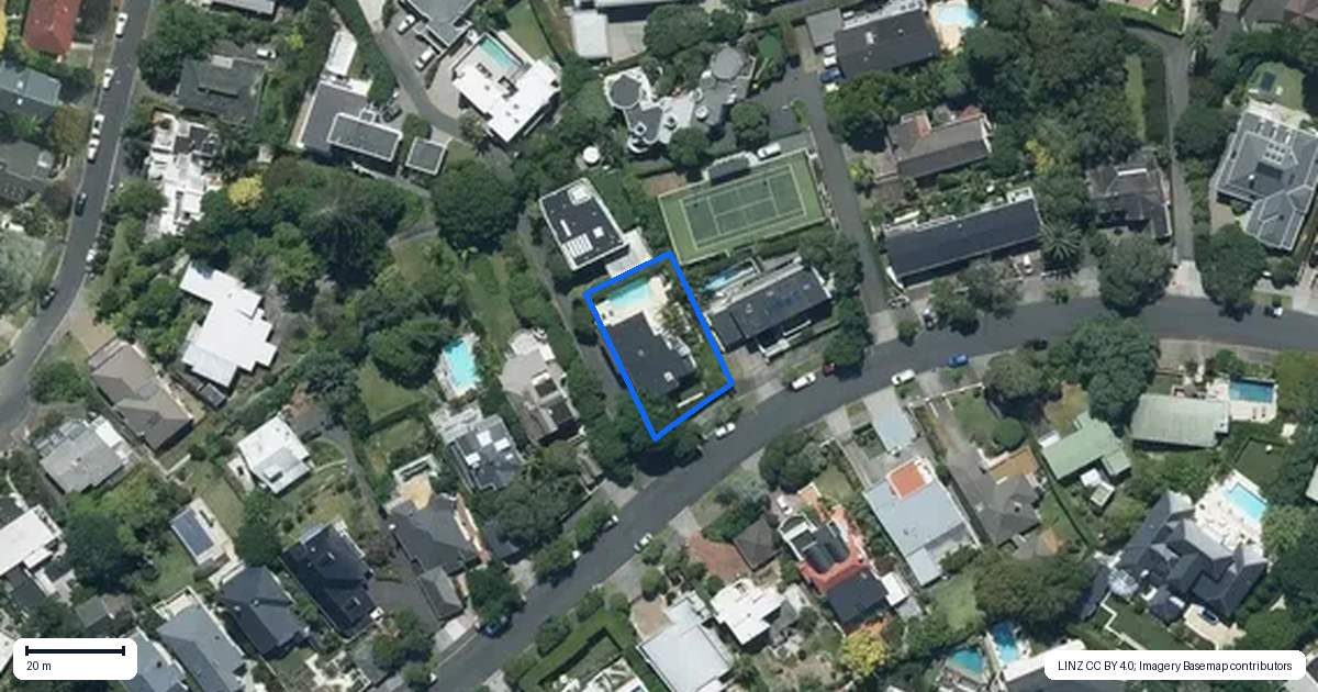 Property context map for 34D Arney Crescent, Remuera, Auckland