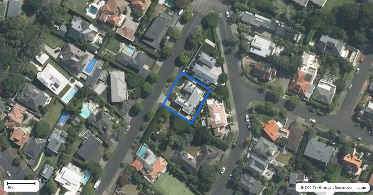 Property context map for 11 Glanville Terrace, Parnell, Auckland