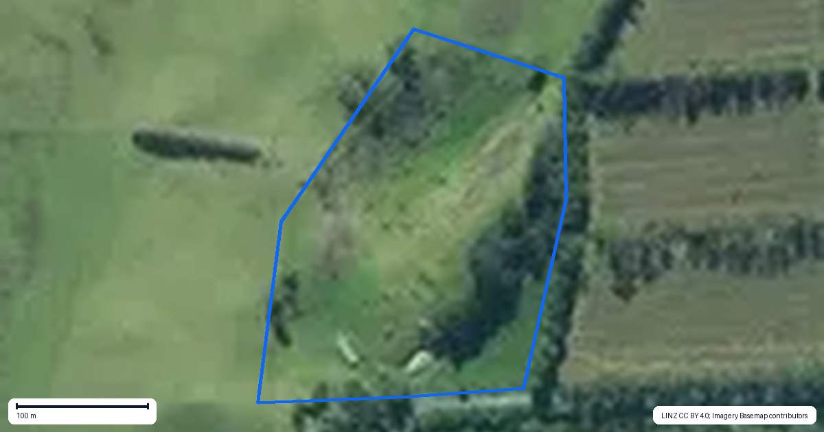 Property context map for 336 Spains Road, Awanui