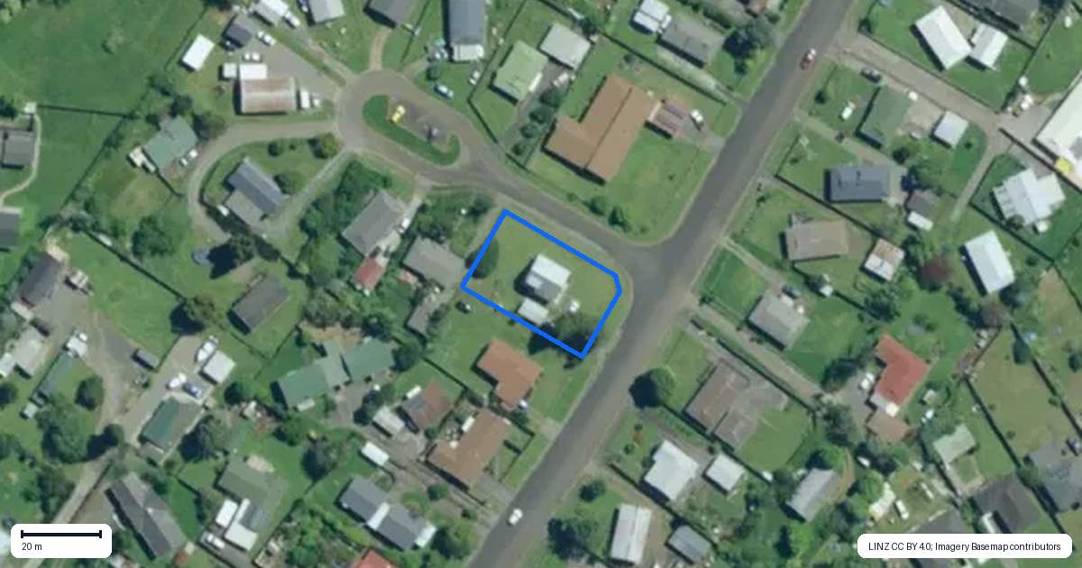 Property context map for 16 Harold Avenue, Kaikohe