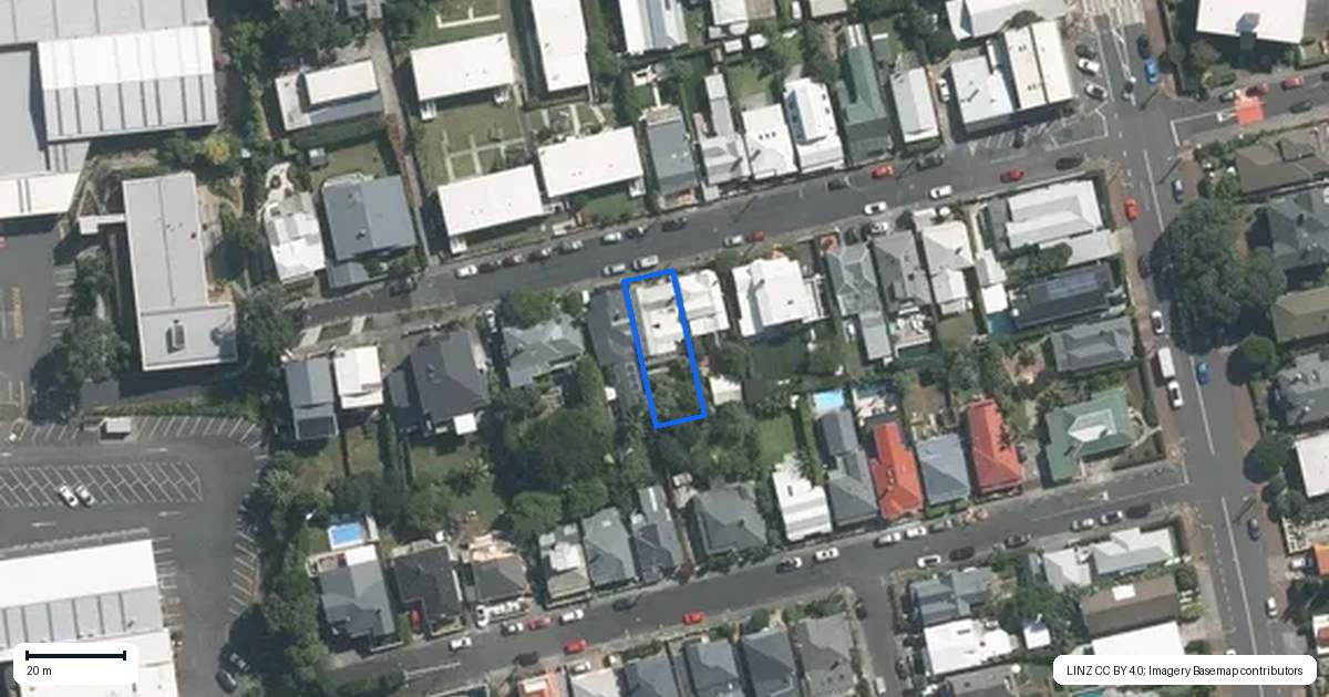 Property context map for 12 Avon Street, Parnell, Auckland
