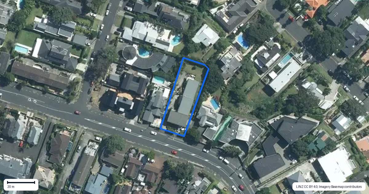 Property context map for 3/43 Kitchener Road, Takapuna, Auckland