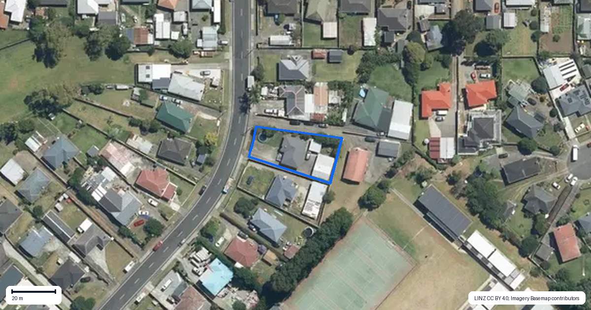 Property context map for 151 Tennessee Avenue, Mangere East, Auckland