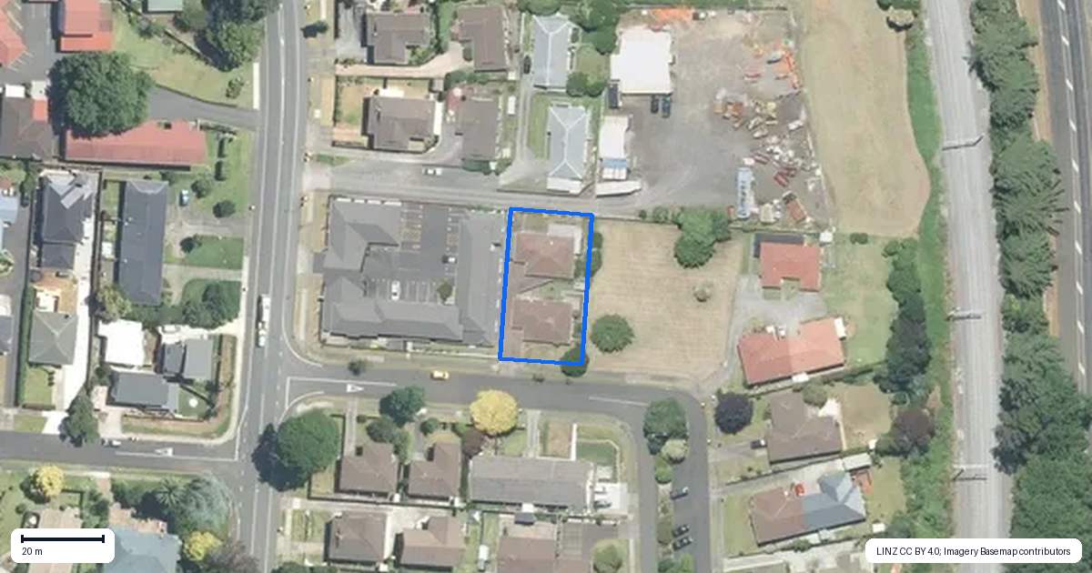 Property context map for 6A Reidy Place, Pukekohe