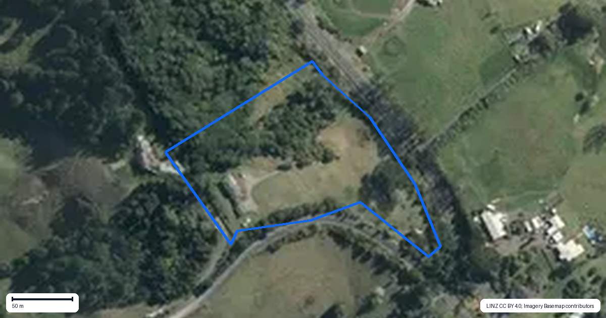 Property context map for 14 Austin Road, Dairy Flat