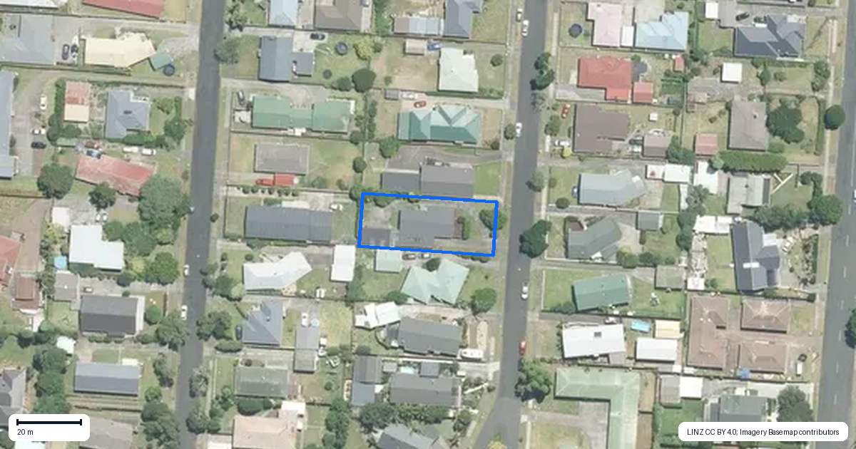 Property context map for 17 Garden Terrace, Pukekohe