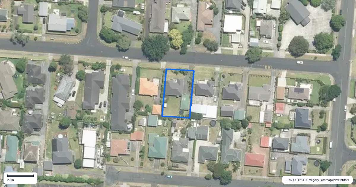 Property context map for 8 Beresford Street, Pukekohe