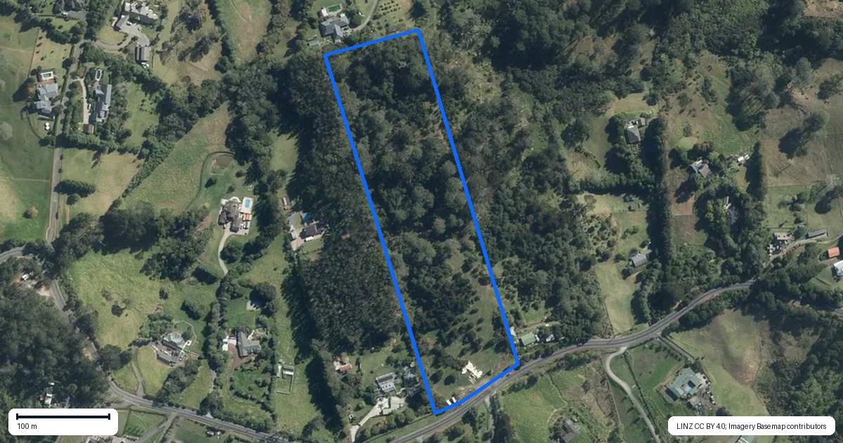 Property context map for 68 Potter Road, Dairy Flat