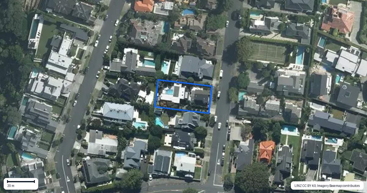 Property context map for 8A Burwood Crescent, Remuera, Auckland