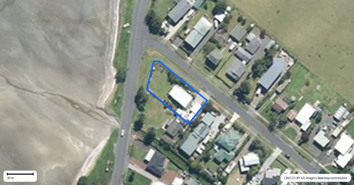 Property context map for 1 Karaka Road, Kawakawa Bay