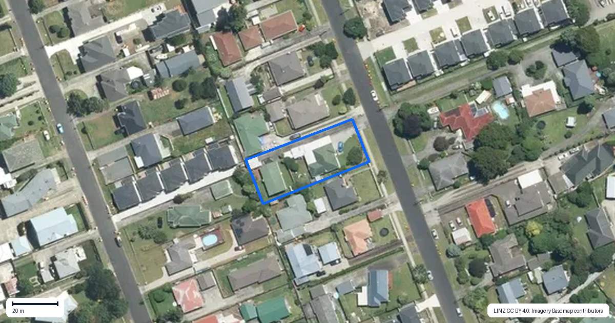 Property context map for 2/16 Bunnythorpe Road, Papakura