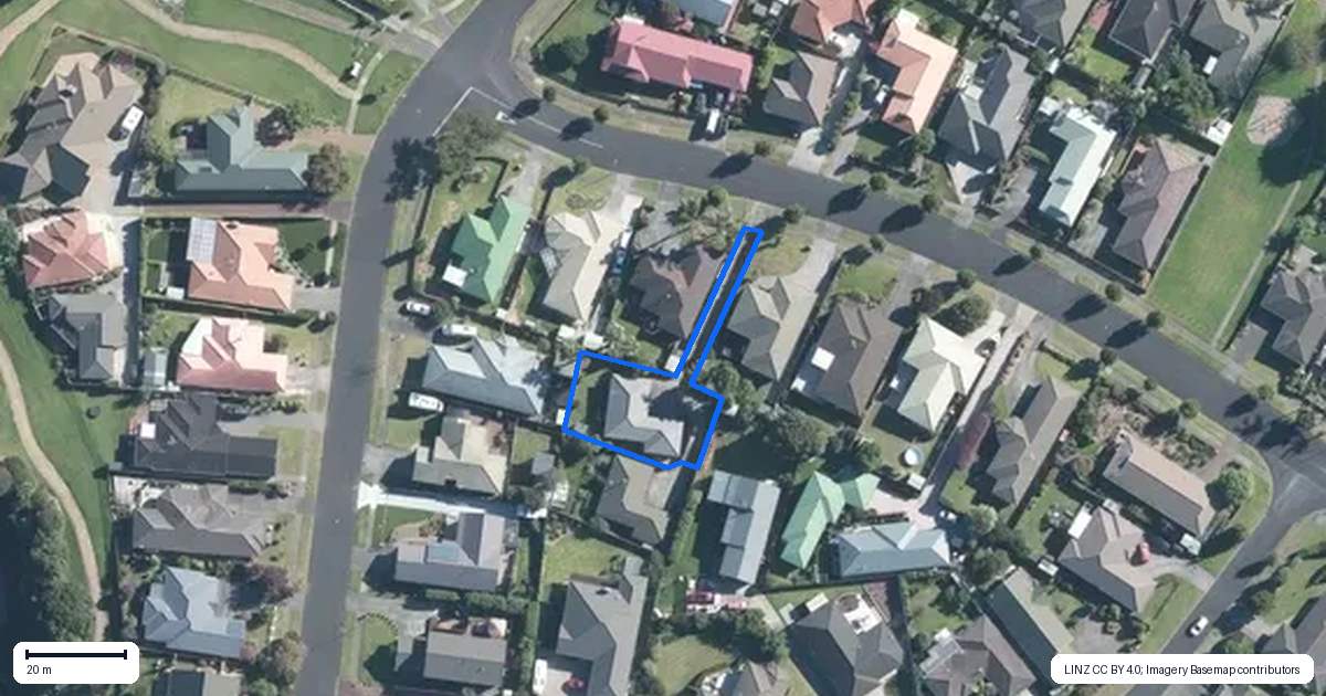 Property context map for 20 Waitoa Street, Waiuku