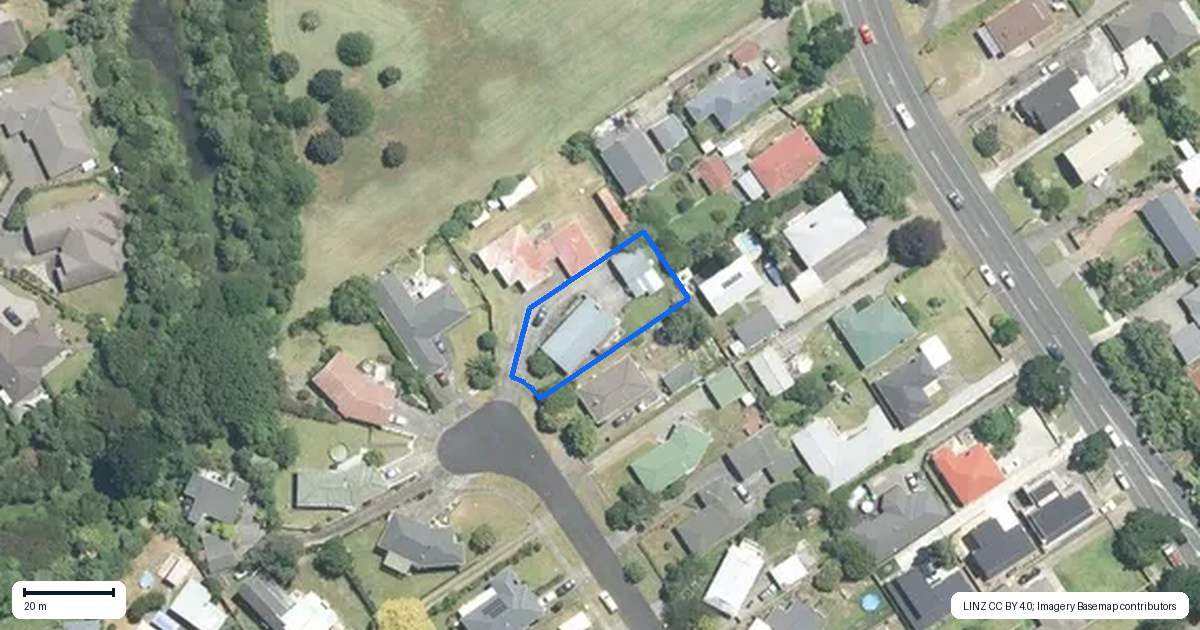 Property context map for 25 Richardson Avenue, Pukekohe