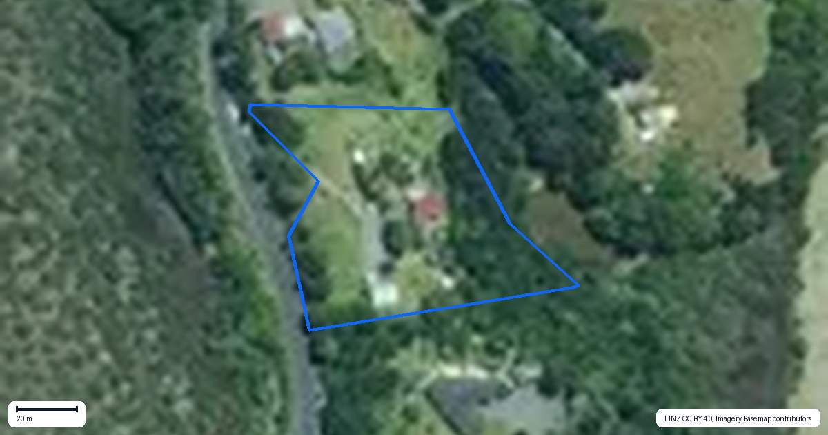 Property context map for 43 Pahi Road, Paparoa