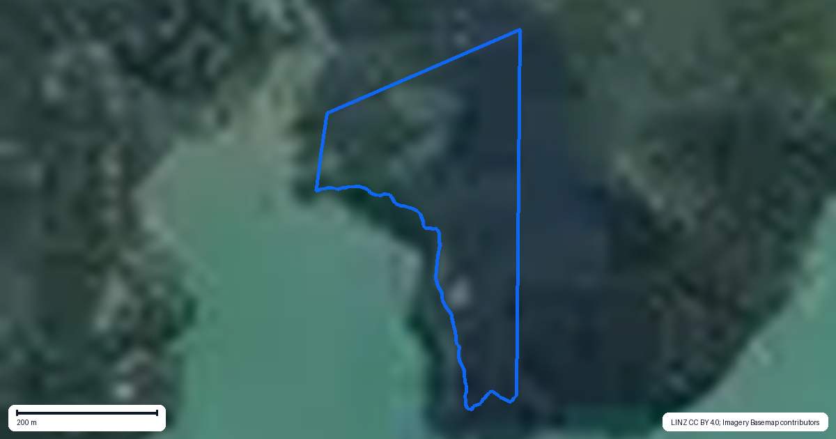 Property context map for 95 Gates Way, Totara North, Kaeo