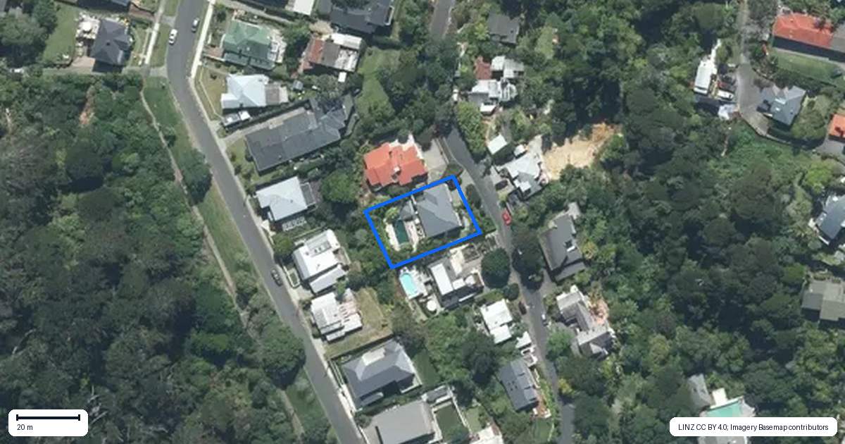 Property context map for 19 Inkster Street, Birkenhead, Auckland