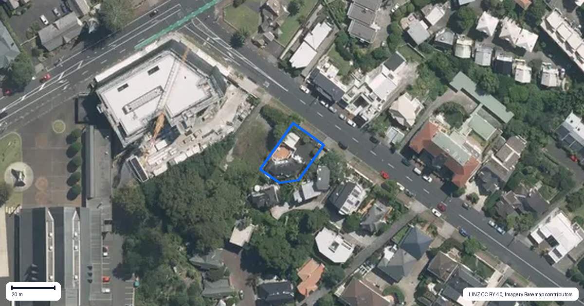 Property context map for 5 Brighton Road, Parnell, Auckland