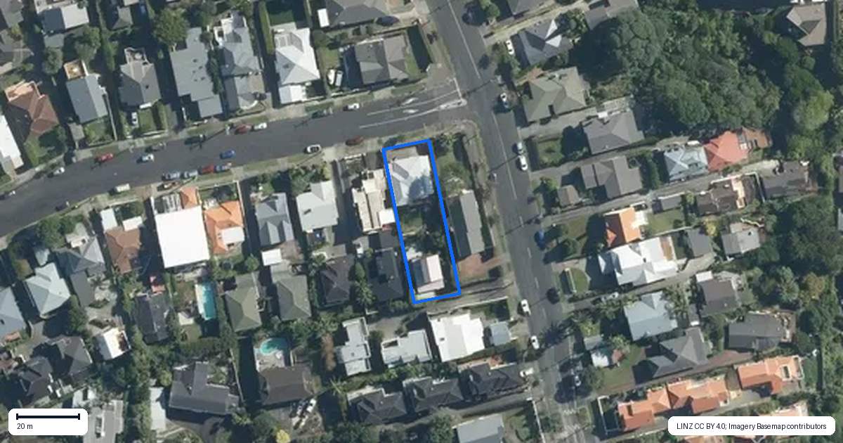 Property context map for 29A Koraha Street, Remuera, Auckland