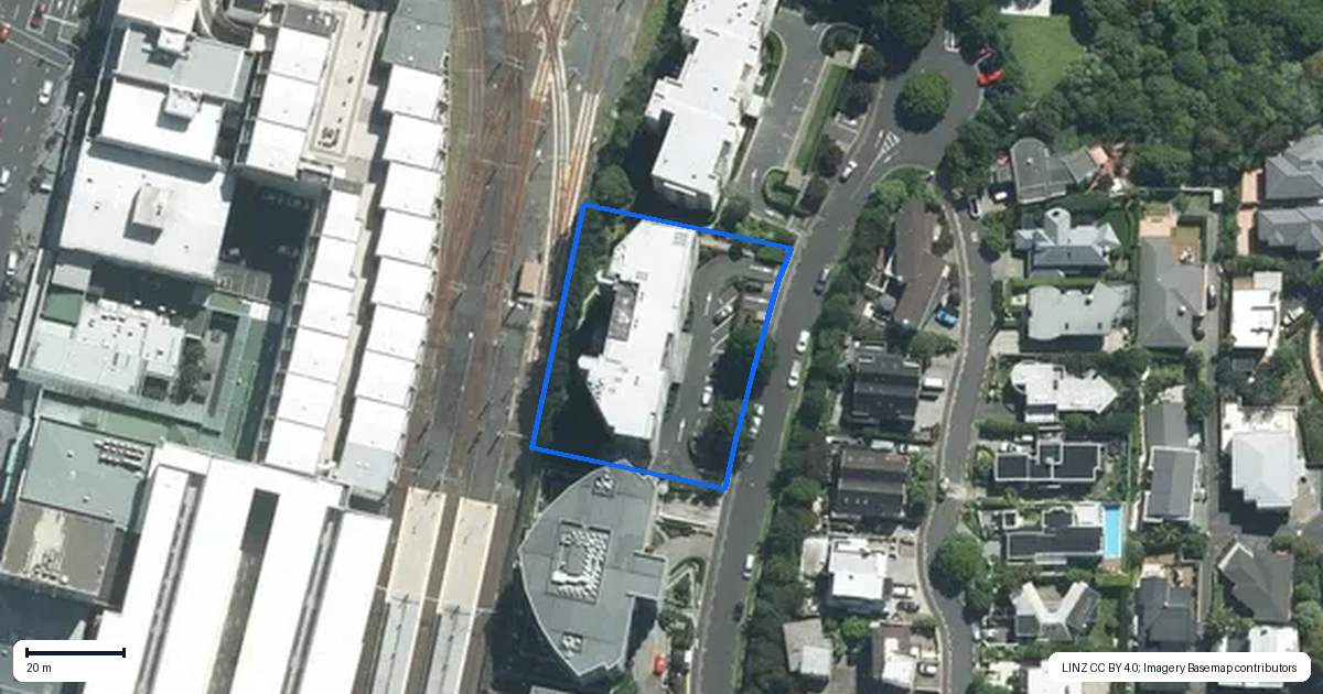 Property context map for 1D/36 James Cook Crescent, Remuera, Auckland