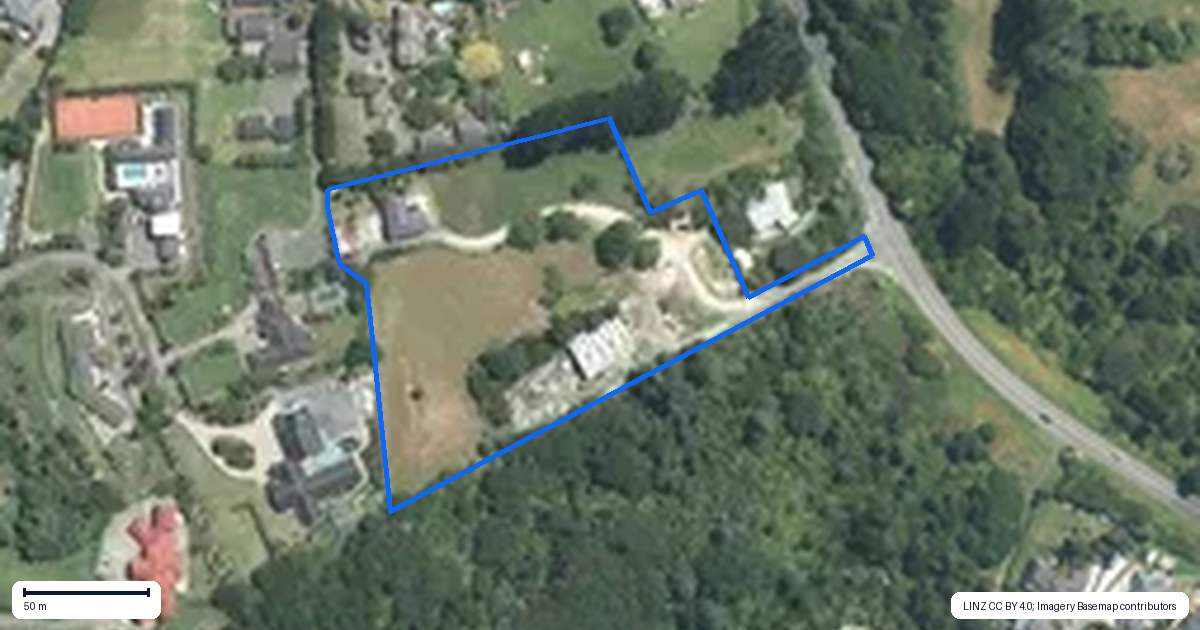 Property context map for 37 Mill Road, Totara Park, Auckland