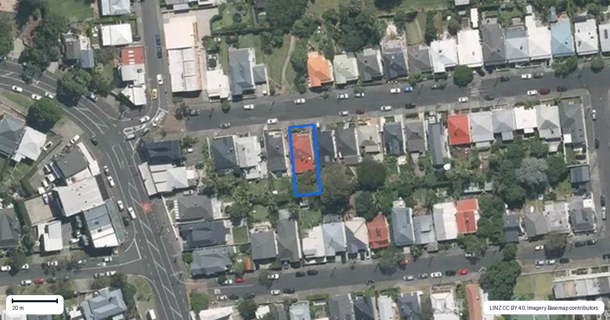 Property context map for 90 Lincoln Street, Ponsonby, Auckland
