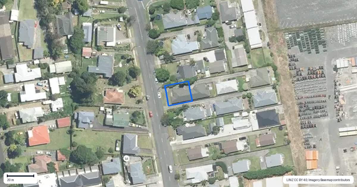 Property context map for 26 John Street, Pukekohe