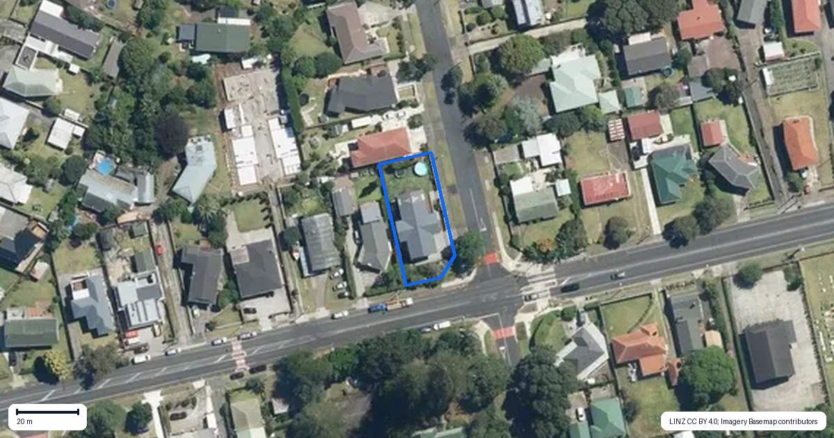 Property context map for 46 Church Road, Mangere Bridge, Auckland