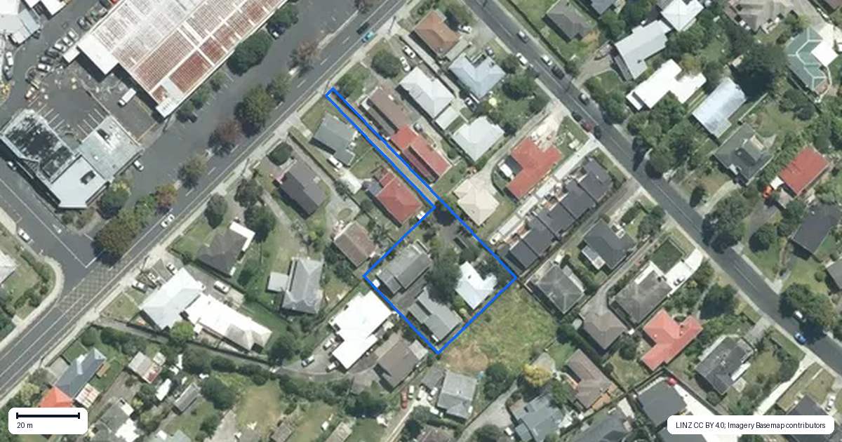 Property context map for 21B College Road, Northcote, Auckland