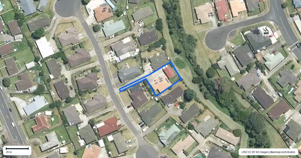Property context map for 36 Castlefinn Drive, Weymouth, Auckland