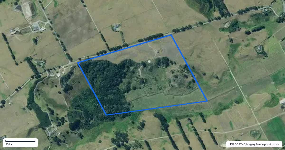 Property context map for 113 Tatarariki Spur Road, Te Kopuru
