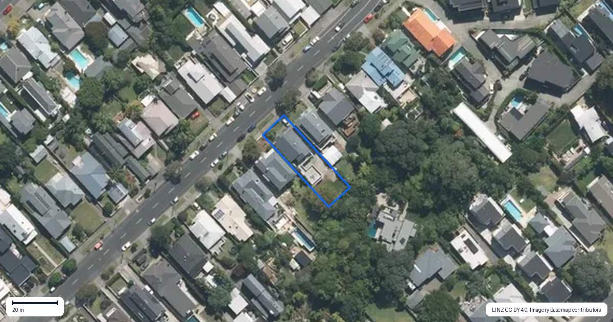 Property context map for 23 Faulder Avenue, Westmere, Auckland