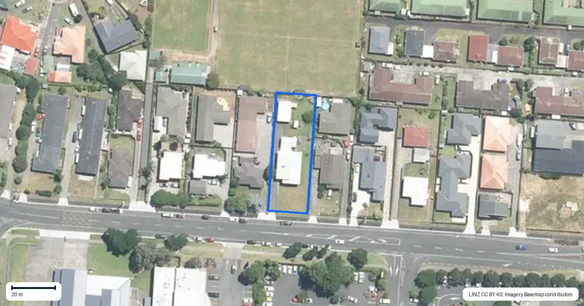 Property context map for 71 Harris Street, Pukekohe